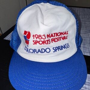 Vintage Colorado Springs Colorado Trucker Hat 80s Cap